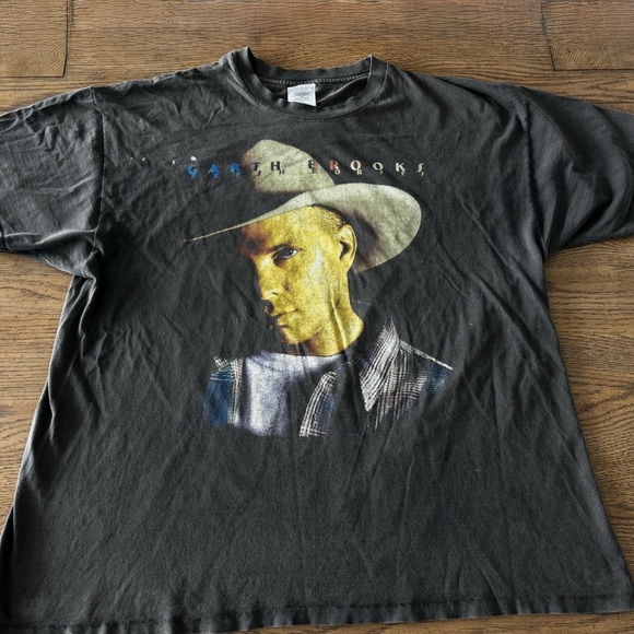 Rare & Vintage Garth Brooks World Tour 90s Graphic Tee XXL Hanes Beefy-T - Picture 6 of 6